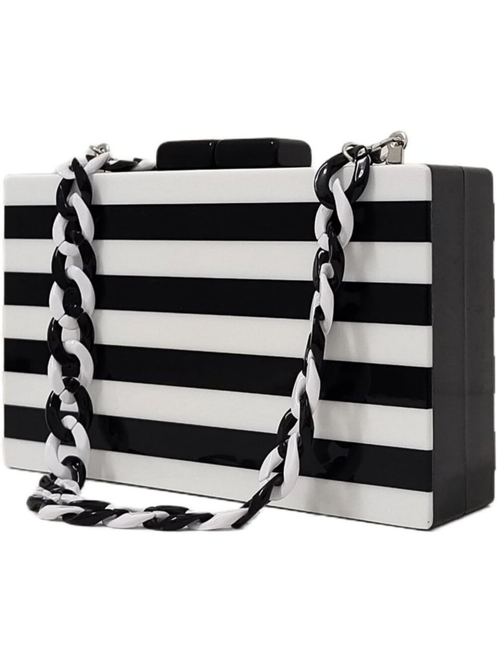 Chic Marbled Acrylic Evening Clutch Bag for Women - Perfect for Weddings